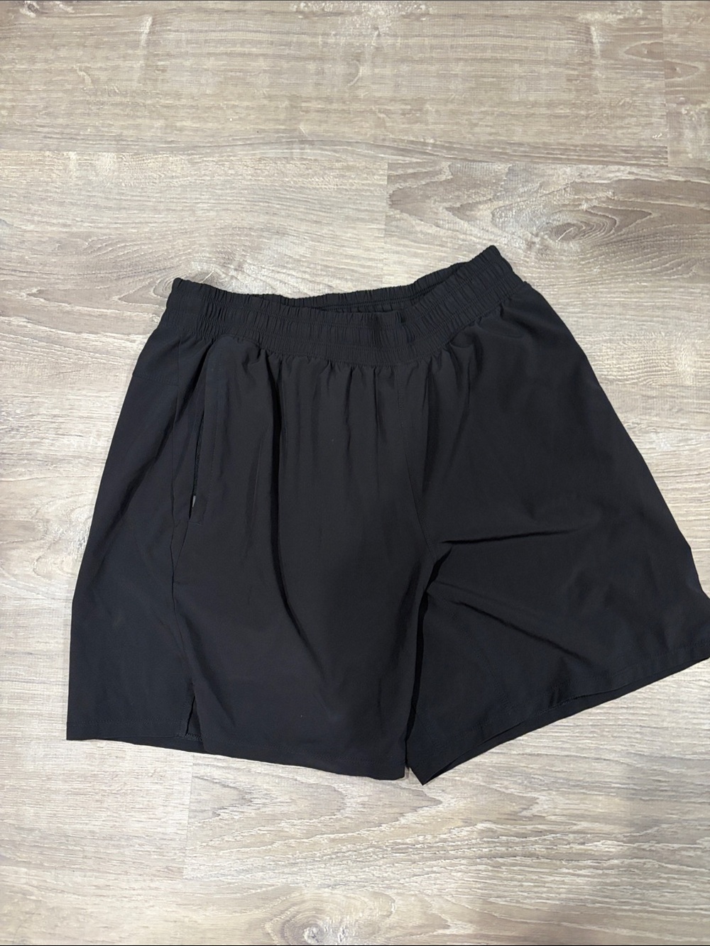 all in motion Black Men's Athletic Elastic-Waist Shorts